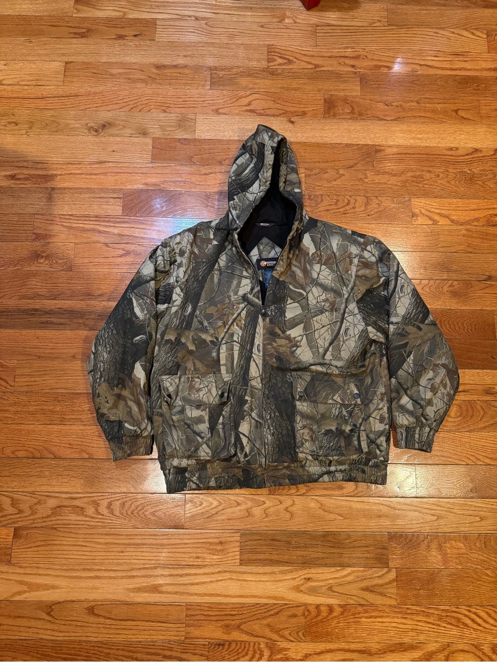 Outfitters Ridge Realtree Camo Hunting Jacket Hooded Mens XL Insulated